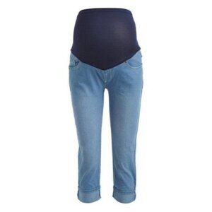 Times 2 Power Wash Maternity Capri Jeans in Size S